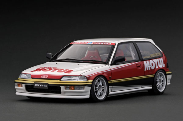 1/18 Honda CIVIC (EF9) SiR White/Red[イグニッションモデル]