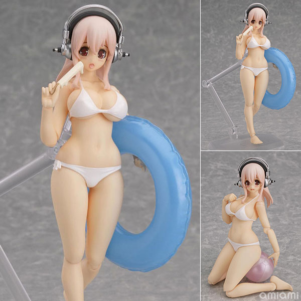 【中古】figma すーぱーそに子 水着Ver. (BD/DVD そにアニ 第1巻 初回限定版同梱品)[ポニーキャニオン]