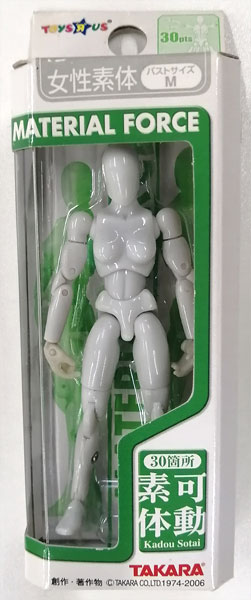 【中古】ミクロマン マテリアルフォース 女性素体 ML-38 ミクロレディネブラ (薄灰色/サイズM)[タカラ]