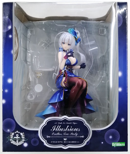 【中古】アズールレーン イラストリアス (終わらないお茶会ver.) 1/7 完成品フィギュア(コトブキヤショップ限定)[コトブキヤ]