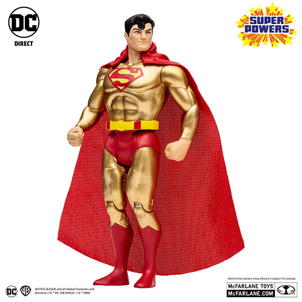 「DCスーパーパワーズ」4インチ・アクションフィギュア #28 スーパーマン(ゴールド・エディション)[コミック][マクファーレントイズ]