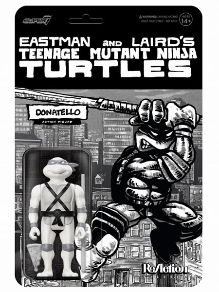 リ・アクション/ TMNT ティーンエイジ・ミュータント・ニンジャ・タートルズ： ドナテロ コミック グレイスケール ver[スーパー7]《在庫切れ》