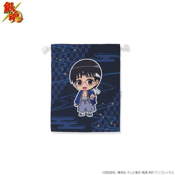 銀魂 つなぎゅっと！ 巾着ポーチ 志村新八[バンダイ]《在庫切れ》