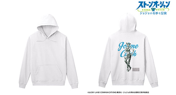 ジョジョの奇妙な冒険 ストーンオーシャン 空条徐倫 Ani-Art BLACK LABEL バックプリントパーカー メンズ S[アルマビアンカ]《在庫切れ》