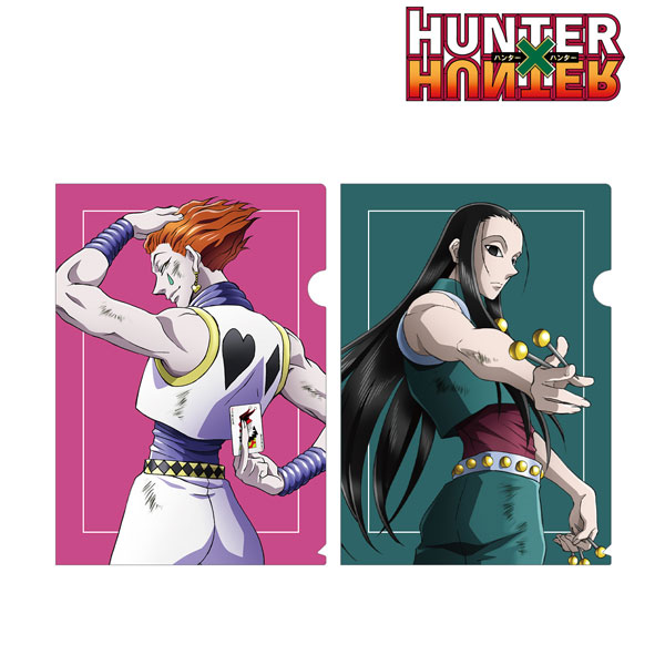 HUNTER×HUNTER 描き下ろし ヒソカ＆イルミ 戦う背中ver. クリアファイル2枚セット[アルマビアンカ]《在庫切れ》