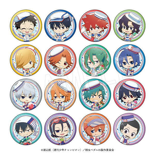 弱虫ペダル LIMIT BREAK トレーディング缶バッジ マリンルック ミニキャラver. 16個入りセット[中外鉱業]《在庫切れ》
