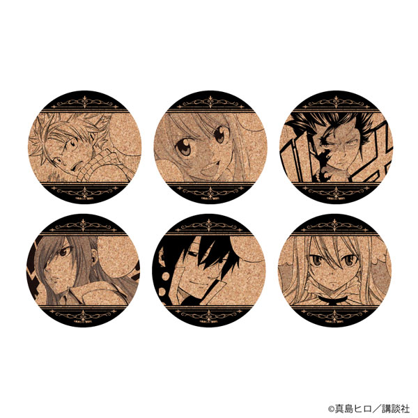 FAIRYTAIL チュロスターコラボ コースターコンプセット コルクコースター「FAIRY TAIL」01/原作コミックイラスト 6個入りBOX