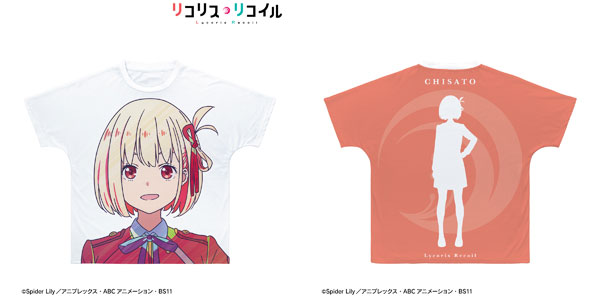 TVアニメ「リコリス・リコイル」 錦木千束 Ani-Art clear label フルグラフィックTシャツ ユニセックス XL[アルマビアンカ]《在庫切れ》