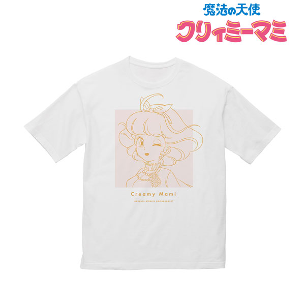 魔法の天使クリィミーマミ 描き下ろし 昭和 時代ファッションver. BIGシルエットTシャツ ユニセックス S[アルマビアンカ]《在庫切れ》