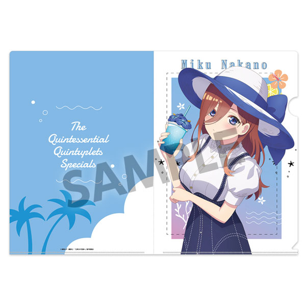 五等分の花嫁∽ 描き下ろしクリアファイル 中野三玖 バカンス
