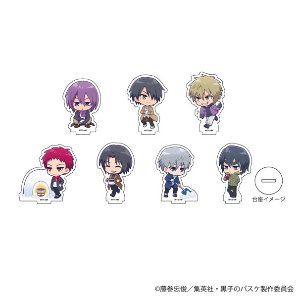アクリルぷちスタンド「黒子のバスケ」14/冬休みver. ミニキャライラスト 7個入りBOX[A3]《在庫切れ》