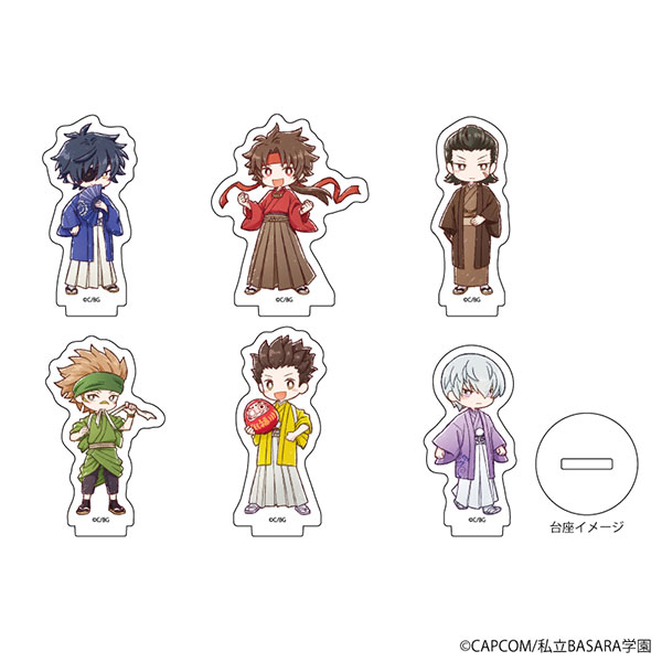 学園BASARA 夏祭り 浴衣 缶バッジ グラフアート 6点セット 『学園