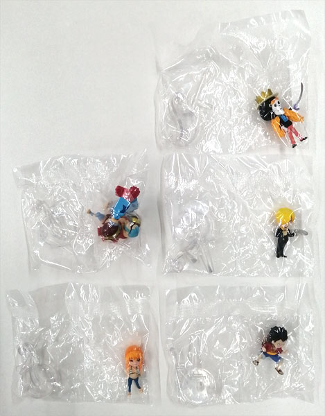 【中古】From TV animation ONE PIECE ワンピの実 復刻の第一海戦 全5種セット (プライズ)[バンダイ]