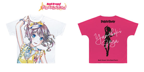 BanG Dream！ ガールズバンドパーティ！ 山吹沙綾 Ani-Art 第5弾 フルグラフィックTシャツ ユニセックス XS[アルマビアンカ]《在庫切れ》
