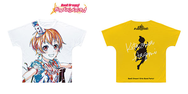 BanG Dream！ ガールズバンドパーティ！ 北沢はぐみ Ani-Art 第5弾 フルグラフィックTシャツ ユニセックス XXS[アルマビアンカ]《在庫切れ》