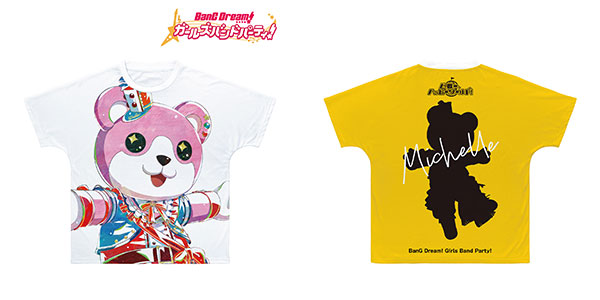 BanG Dream！ ガールズバンドパーティ！ ミッシェル Ani-Art 第5弾 フルグラフィックTシャツ ユニセックス S[アルマビアンカ]《在庫切れ》
