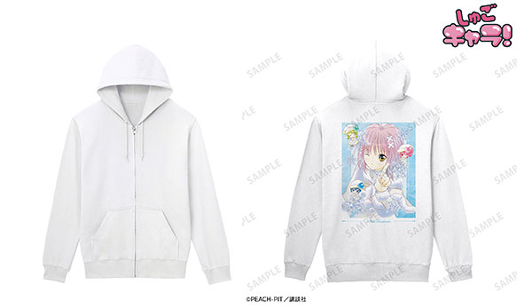 しゅごキャラ！ 日奈森あむ バックプリントジップパーカー XXLサイズ しゅごキャラ！ 日奈森あむ バックプリントジップパーカー メンズ XXL
