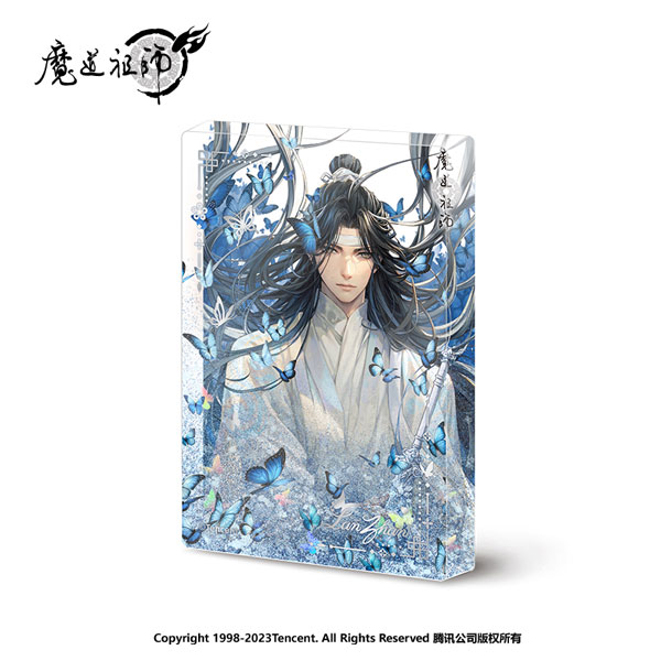 魔道祖師 メッセージ入りアクリルブロック 藍忘機 BD 2024 アニメ「魔道祖師」 2024年藍忘機誕生日 グリッターアクリルブロック