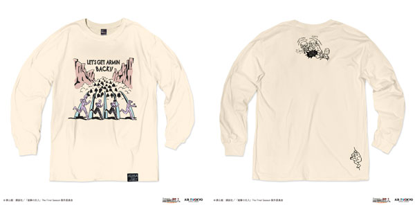 『進撃の巨人』The Final Season 完結編(後編) ロングスリーブTシャツ2(アルミンを取り戻す) ヴィンテージナチュラル XXL[AIR TWOKYO]《在庫切れ》