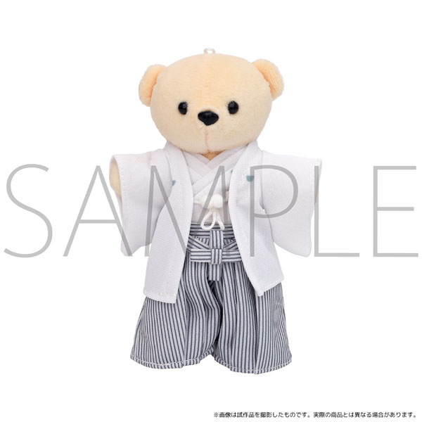 くまめいと 紋付袴 白 ぬいぐるみ用衣装[ムービック]《在庫切れ》