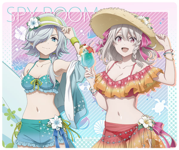 スパイ教室 描き下ろしマウスパッド 水着ver. リリィ＆モニカ