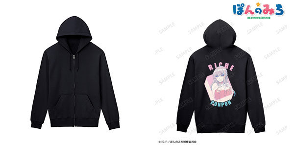 ぽんのみち 林リーチェ バックプリントジップパーカー メンズ XS[アルマビアンカ]《在庫切れ》