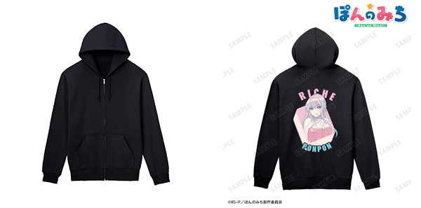 ぽんのみち 林リーチェ バックプリントジップパーカー レディース M[アルマビアンカ]《在庫切れ》