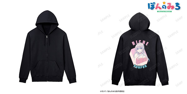 ぽんのみち 林リーチェ バックプリントジップパーカー レディース XL[アルマビアンカ]《在庫切れ》