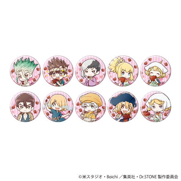 缶バッジ「Dr.STONE」23/バレンタインver. グラフアートイラスト 10個入りBOX[A3]《在庫切れ》