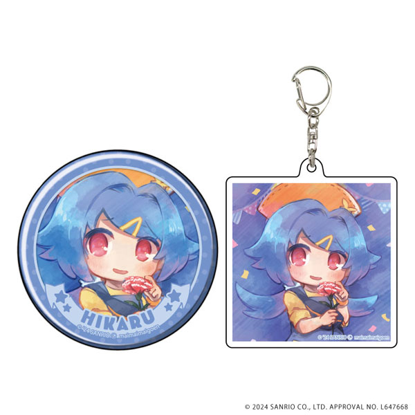 アクリルキーホルダー＆缶バッジセット「まいまいまいごえん」02