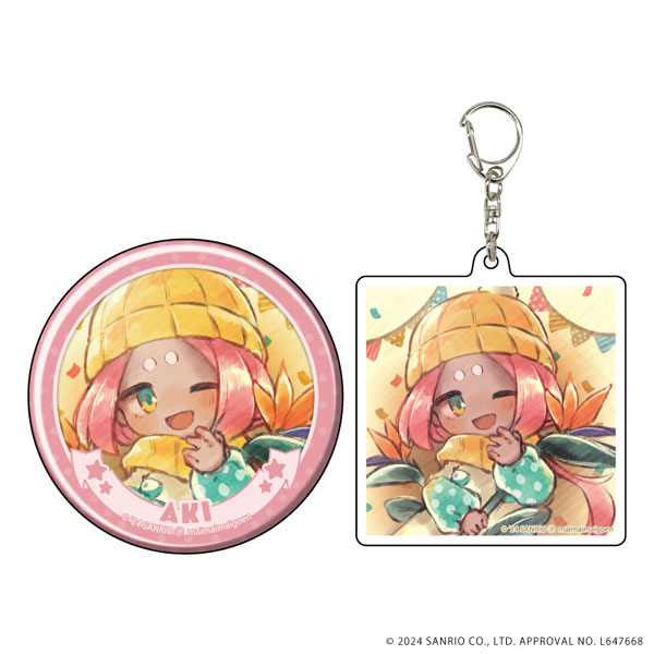 アクリルキーホルダー＆缶バッジセット「まいまいまいごえん」16/アキ