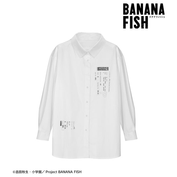 BANANA FISH 航空券風ロングスリーブシャツ ユニセックス L[アルマビアンカ]《在庫切れ》