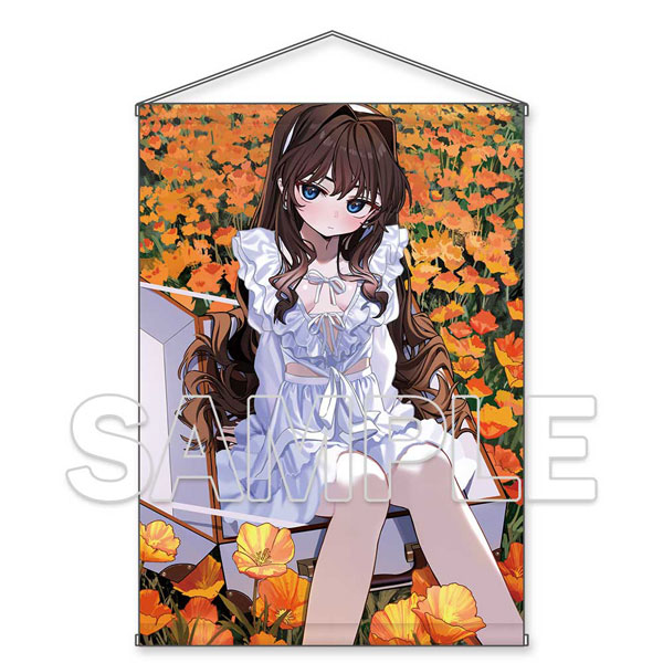 るいせんと 描き下ろし エリシアちゃん in花畑タペストリー