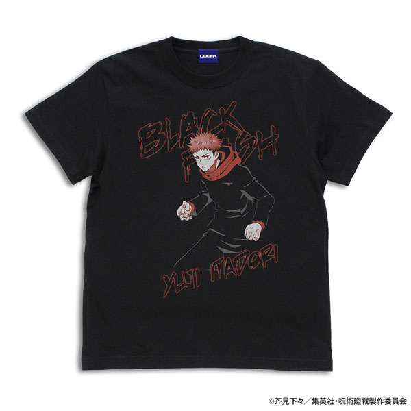 呪術廻戦 虎杖悠仁 「黒閃」 Tシャツ/BLACK-XL（再販）[コスパ]《０１月予約》