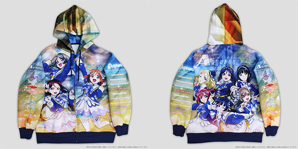 ラブライブ！サンシャイン！！ Aqours フルグラフィックジップパーカー/M[コスパ]【送料無料】《在庫切れ》