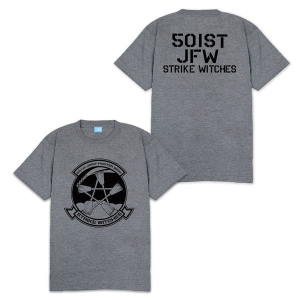 第501統合戦闘航空団 ストライクウィッチーズ ROAD to BERLIN ヘビーウェイトTシャツ/MIX GRAY-L[コスパ]