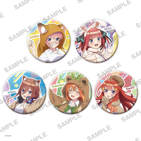 五等分の花嫁∽」おおきなキラキラ缶バッジ 5個入りBOX[KADOKAWA 