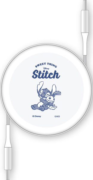 ディズニー、ディズニー・ピクサーキャラクター PD60W 対応 USB2.0 リール式 Type-Cケーブル スティッチ[グルマンディーズ]《在庫切れ》
