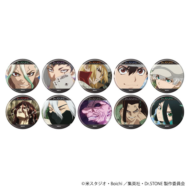 缶バッジ「Dr.STONE」25/場面写イラスト 10個入りBOX[A3]《在庫切れ》