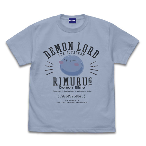 転生したらスライムだった件 リムル様カレッジ Tシャツ/ACID BLUE-M（再販）[コスパ]《０７月予約》