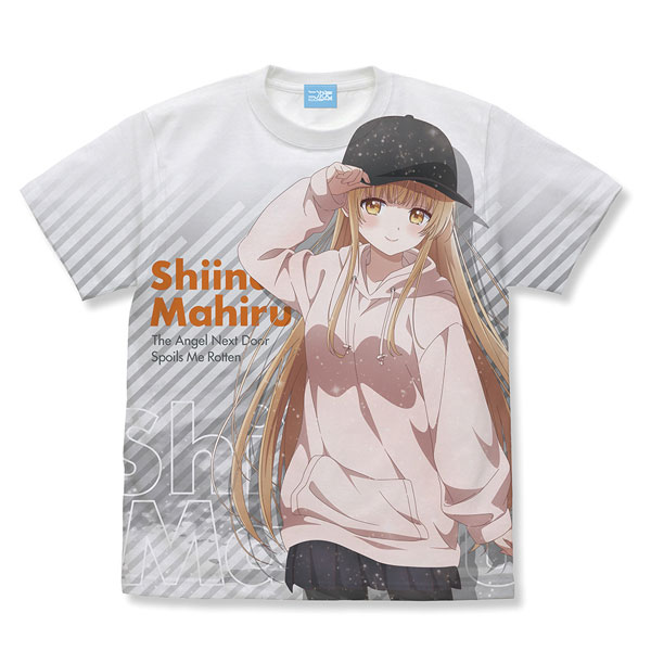 お隣の天使様にいつの間にか駄目人間にされていた件 真昼 フルグラフィックTシャツ カジュアルファッション/WHITE-M（再販）[コスパ]《０５月予約》