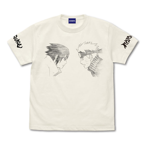 NARUTO-ナルト- 疾風伝 ナルト＆サスケ Tシャツ/VANILLA WHITE-S[コスパ]