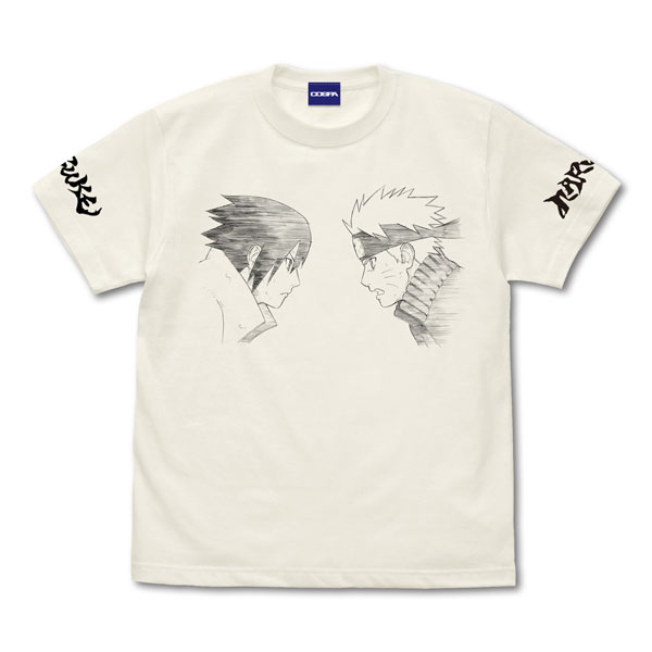 NARUTO-ナルト- 疾風伝 ナルト＆サスケ Tシャツ/VANILLA WHITE-XL[コスパ]