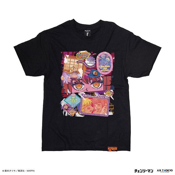 TVアニメ『チェンソーマン』ストリートアートTシャツ(マキマ) ブラック XL[AIR TWOKYO]