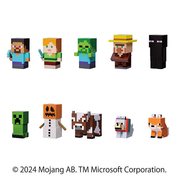 MINECRAFT マインクラフト ソフビパペットマスコット 10個入りBOX[エンスカイ]