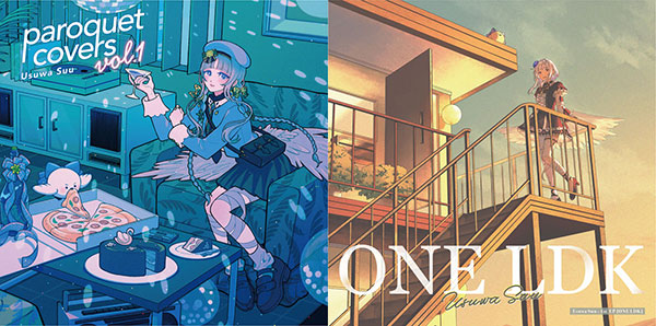 CD 稀羽すう / paroquet covers vol.1 + CD 稀羽すう / ONE LDK