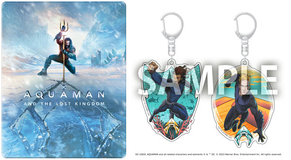 UHD BD アクアマン/失われた王国 4K ULTRA HD&ブルーレイセット スチールブック仕様 アクリルキーホルダー2種セット付限定版《在庫切れ》