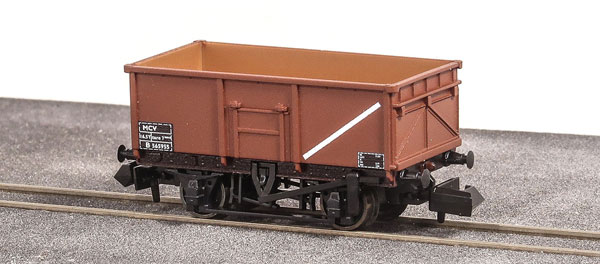 PENR-1021B Nゲージ イギリス国鉄 2軸オープン貨車 16t ミネラルワゴン(MCV) ボーキサイトカラー[PECO]