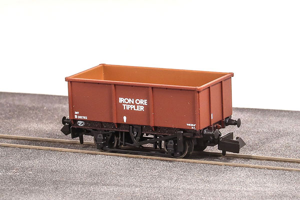 PENR-1502B Nゲージ イギリス国鉄 鉄鉱石運搬用 ティプラーワゴン 完成品 ボーキサイトカラー[PECO]