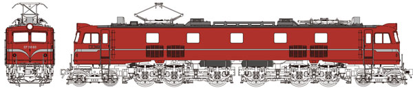 TW-EF58T 国鉄EF5860前面大窓一般使用時[トラムウェイ]